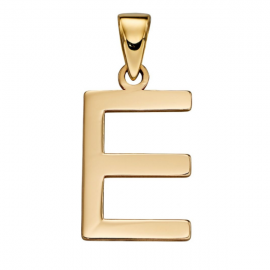 Gold Letter 'E' Pendant (GP 2204)